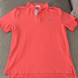 Men’s salmon polo shirt